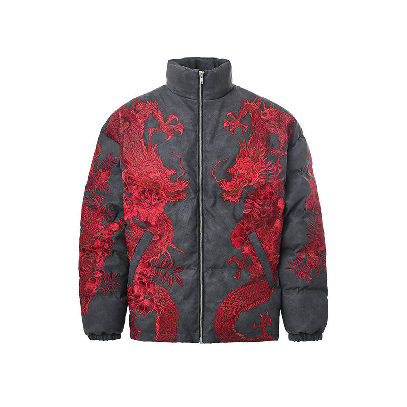 PT019_RED_02 — Red Dragon jacket, front view