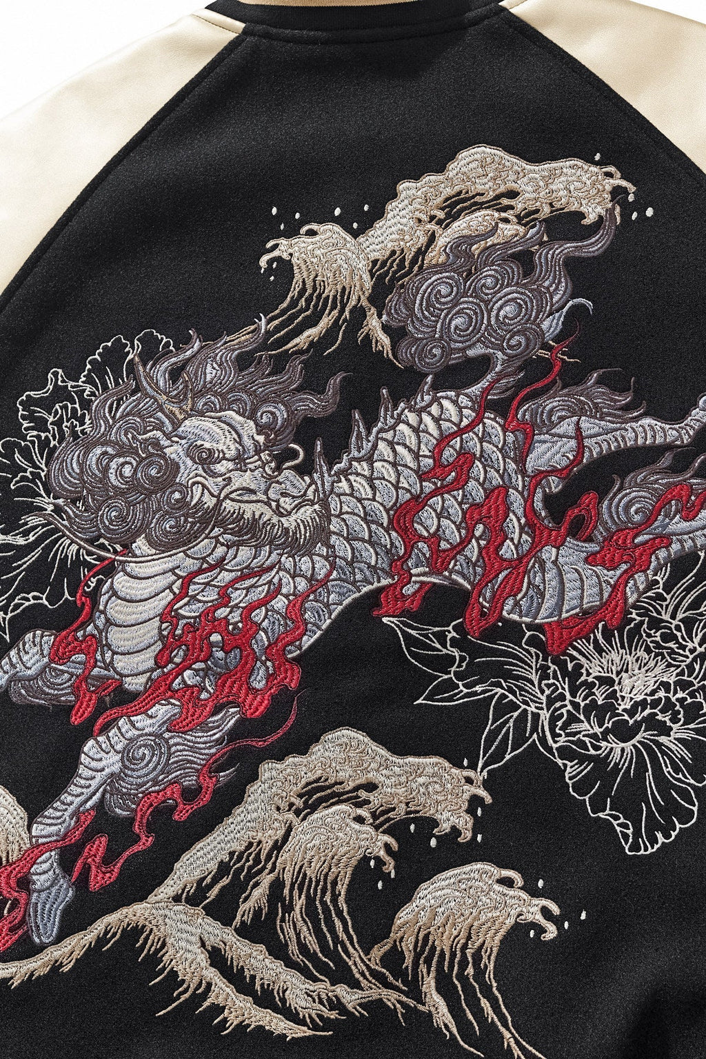 PT-055 original seller photo detail 002; Black Gold Qilin varsity