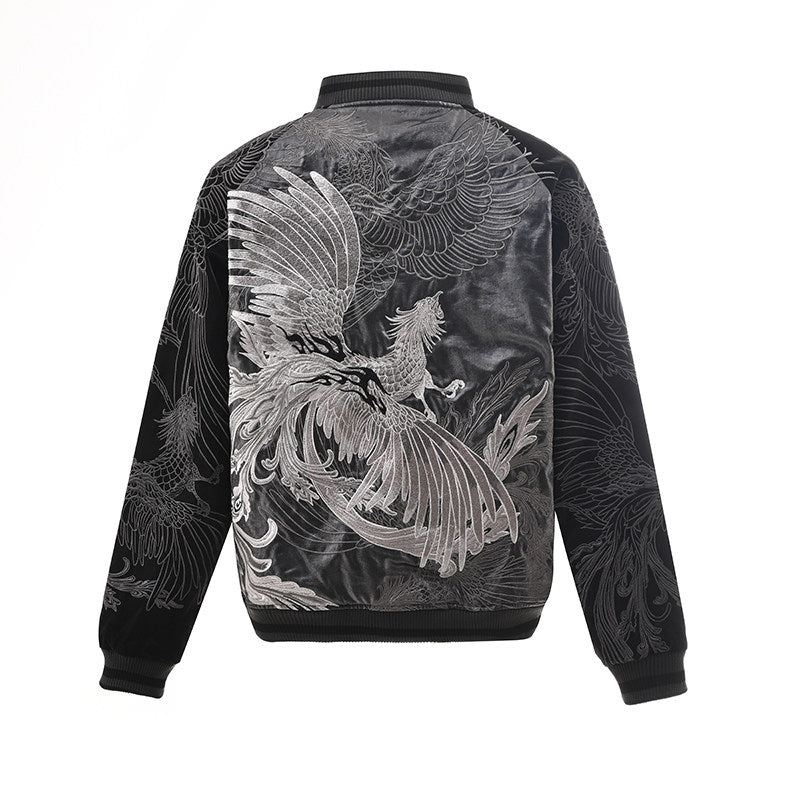 PT-143 genuine Taobao SKU flat back Suzaku embroidery