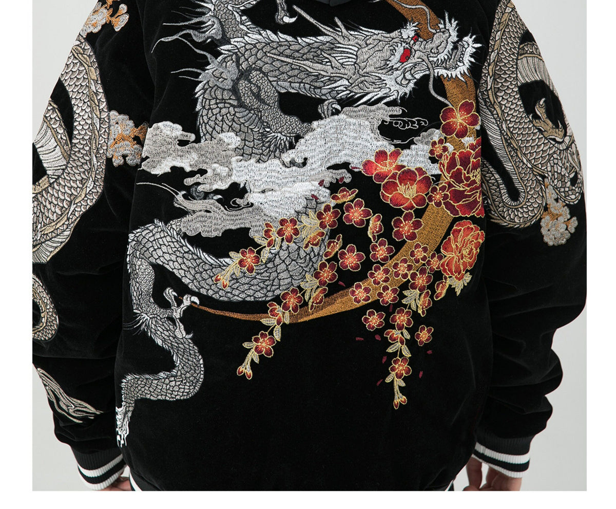 Sable Reverie — black detailed embroidery
