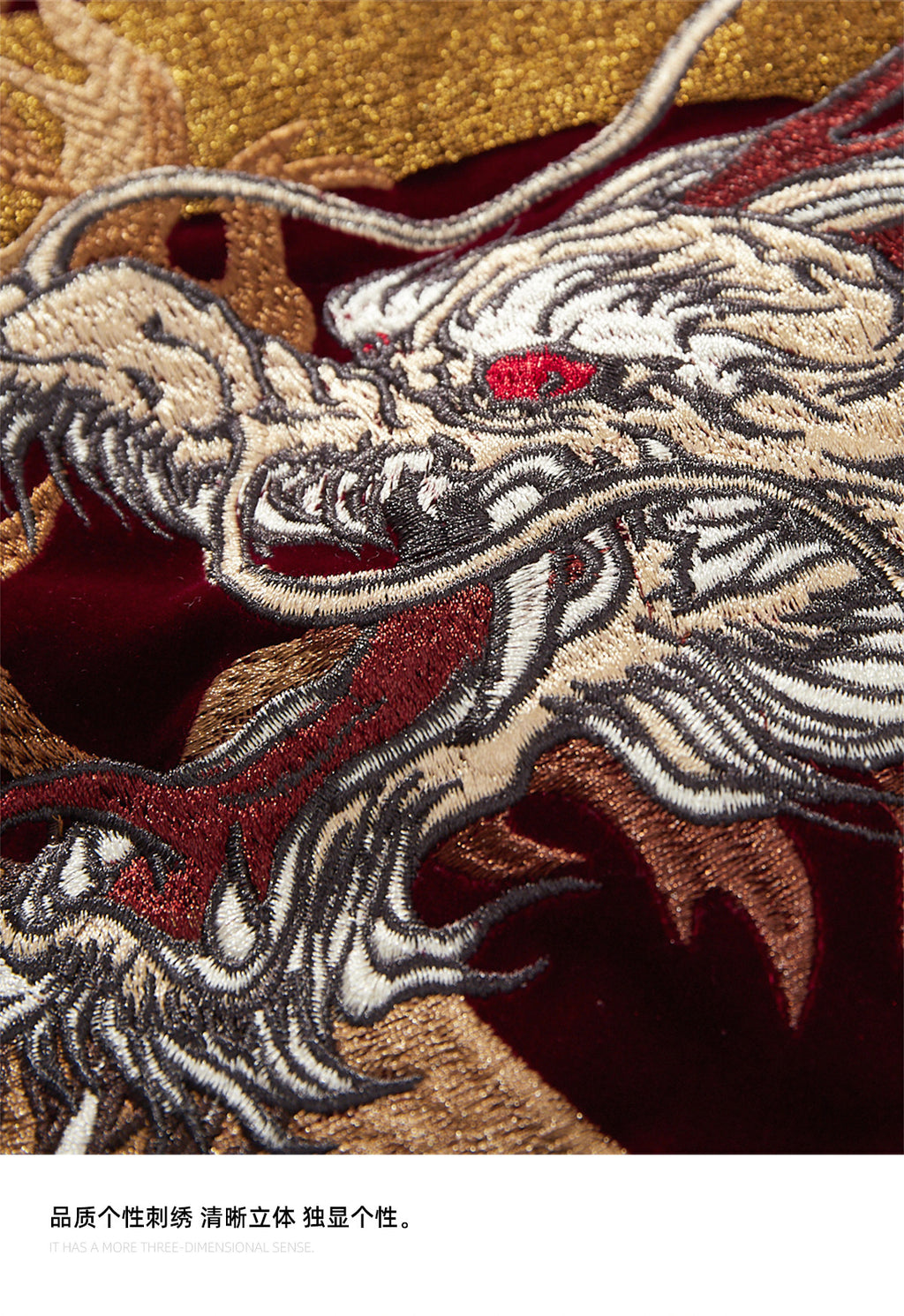 Ember Dynasty — golden dragon closeup