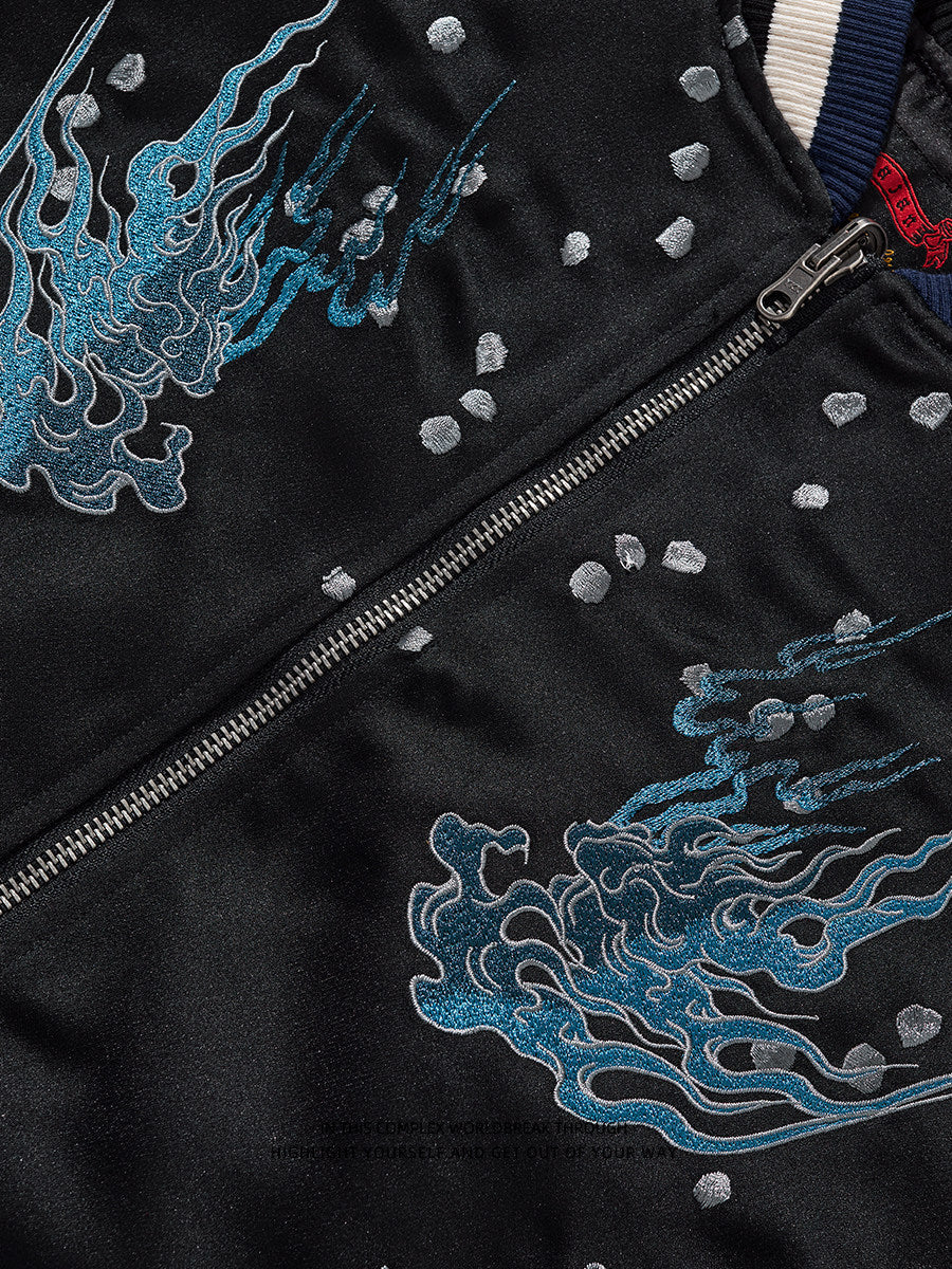 PT-061 genuine Taobao blue flame and zipper close-up