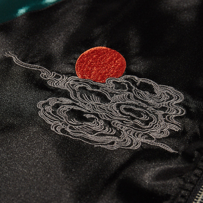 PT-098 original Taobao small sunrise chest embroidery detail