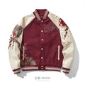 PT-118 Taobao supplier true Wine Red front, cream sleeves and embroidered dragon