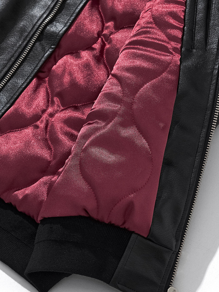 PT-155 original Taobao burgundy quilted lining