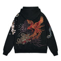 PT-178 authentic Black SKU full back with vermilion Suzaku and dragon